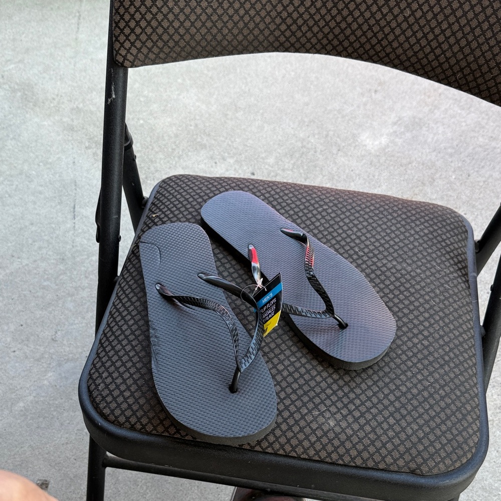 Men's Black Flip Flops